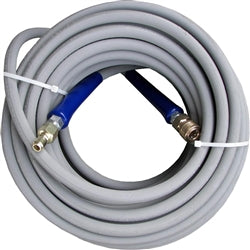 3/8" x 50' 4000 PSI R1 Grey Hose Non-Marking with Quick Connects